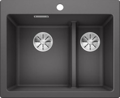 Кухонная мойка BLANCO PLEON 6 Split тёмная скала