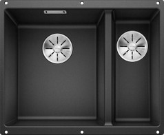Кухонная мойка SUBLINE 340/160U антрацит (большая чаша слева)