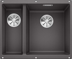 Кухонная мойка SUBLINE 340/160U темная скала (большая чаша справа)