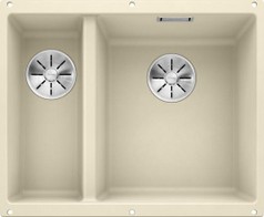 Кухонная мойка SUBLINE 340/160U жасмин (большая чаша справа)